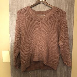 Mossimo knit sweater with light gold sparkle